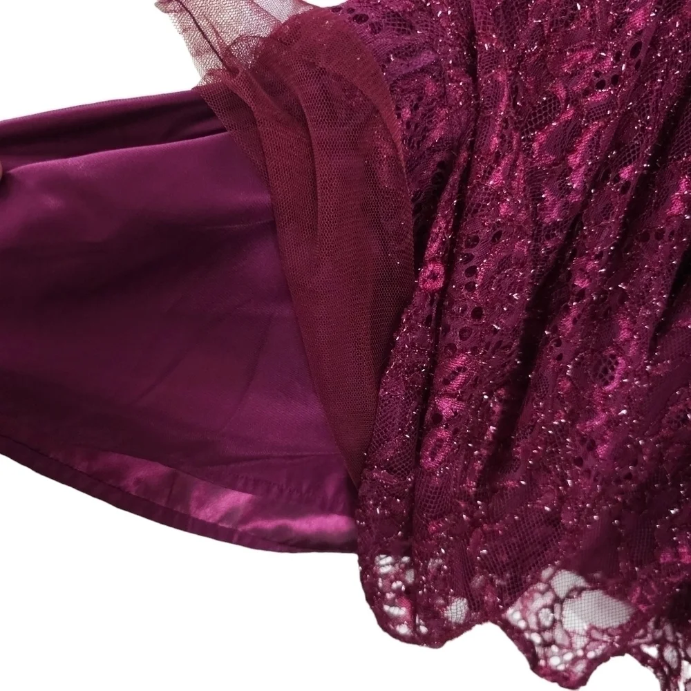 NWT The Children's Place Maroon Sparkly Dress